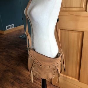 Lucky Brand brown leather crossbody